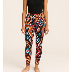 Geometric Multicolor native American stretchy Women's Pants